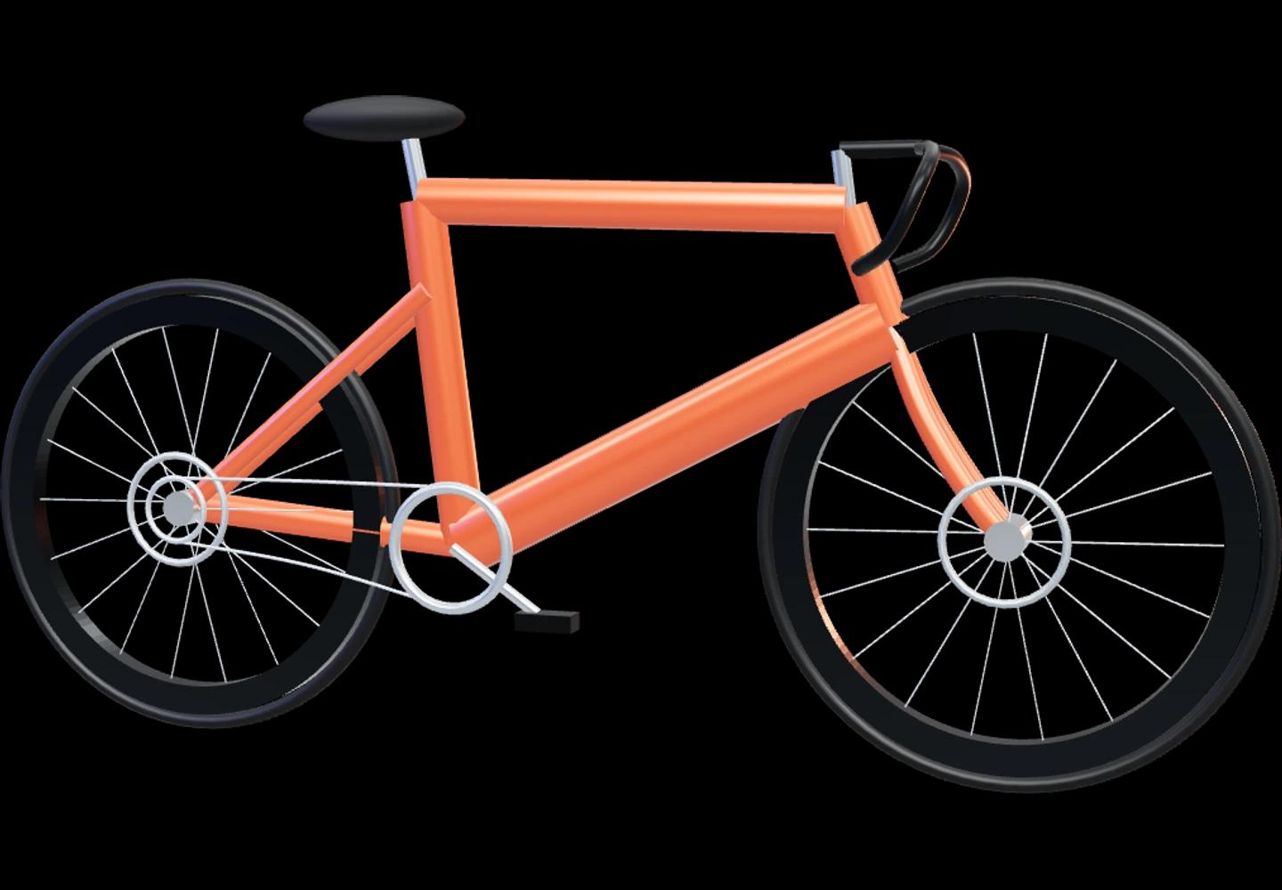 Draftline bicycle in an ember orange finish